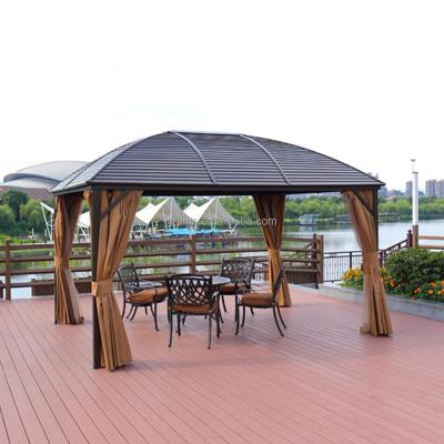 China UV-resistant New Arrive Outdoor Use Furniture Aluminum Hotel Pavilion Backyard Gazebo for sale