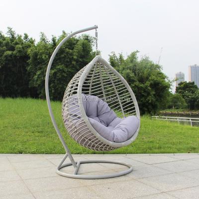 China Strong New Design Garden Furniture Swing Chair Outdoor Patio Rattan Hanging Seat Swing Chair for sale