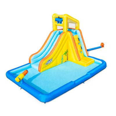 China Bestway-53349 Outdoor Use Waterfront Outstanding Mega Water Park Inflatable Island for sale