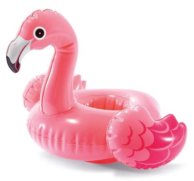 China Intex 57500 Animal Flamingo Design Drink Holders Bouncer Floating Inflatable Playground for sale