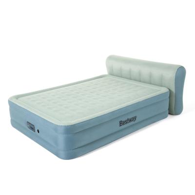 China Bestway-69060 Fortech Queen Foldable Air Bed with Built-in AC App Controlled Pump PVC Inflatable Mattress for sale