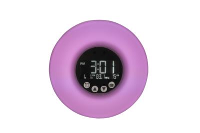 China Colored Sunrise Lamp Alarm Clock , Simulated Sunrise Natural Light Alarm Clock for sale