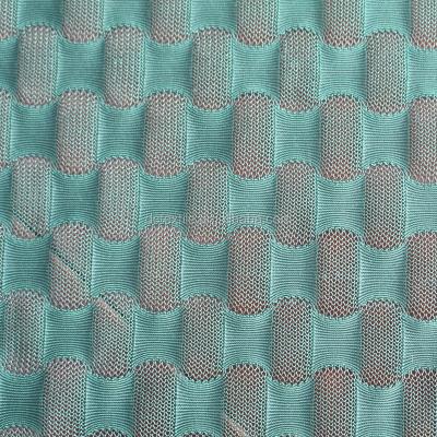 China Stretch Jacquard 94/6 Polyester Spandex Knit Plain Dyed Mesh Fabric for sale