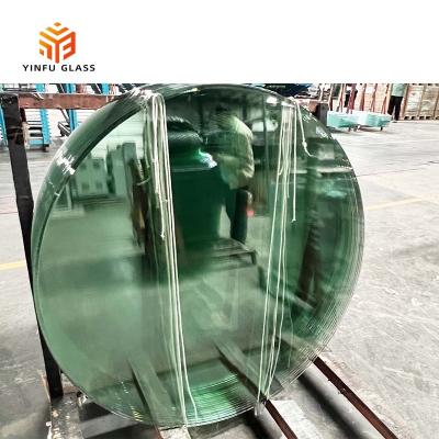 China Yard 3mm -15mm Circular OEM Round Clear Panel Furniture Tempered Glass Float Glass for sale