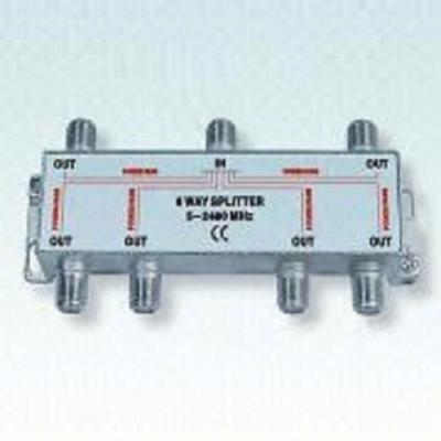 China Nickel Plated 6 Way 5-2400mhz Satellite Splitter 6 Way Sale RSE-6632 for sale