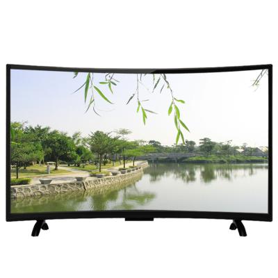 China Classroom TV Customized Various Size 55/60/65/70/75 100 Inch Curved Screen Led Smart Television Android System Tempered Glass Screen for sale