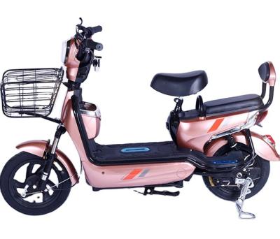 China Steel City E-bike Logo can be customized special material basket electric bicycle battery 48V 350W power electric bike for sale