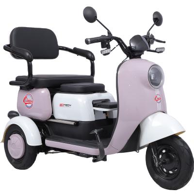 China Steel Newly Designed 3 wheels trike tricycle electric bike 600W 800W mobility scooter 3 adjustable seats electric electric tricycles for sale