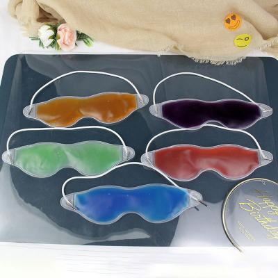 China Wholesale Cool Sleep Nourishing Shading Ice Sublimation Tencel Crystal Eye Mask Gel Under Weighted Eye Mask for sale