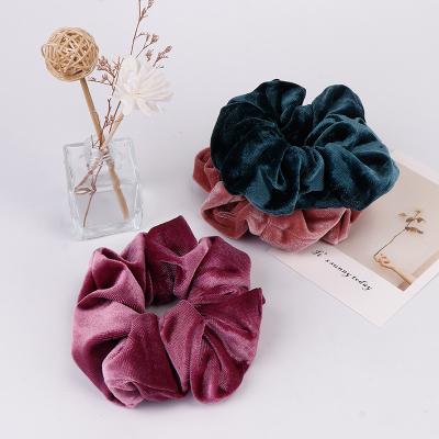 China Ring Hair Accessories Velvet Large Large Intestine Large Intestine Hair Velvet Flower Tied Head Tied Hair Bands For Women for sale