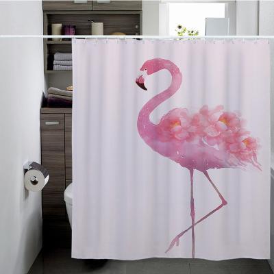 China Custom Blackout Polyester Shower Curtain Amazon 3D Printing Cartoon Character Shower Curtain Waterproof Digital Partition Curtain for sale