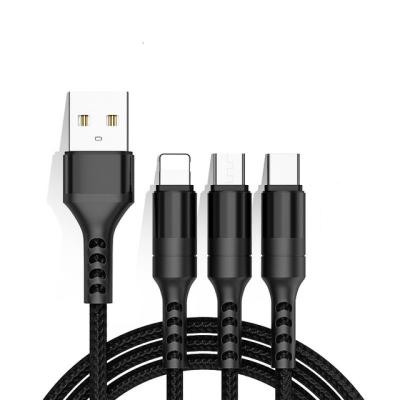 China Braided Type C Android Mobile Phone Multi Charger USB Fast Charging Cable Micro USB Cable Micro USB Cable for sale