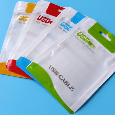 China Safety Clear Clear Plastic Ploybag For USB Cable Car Charger Pack for sale