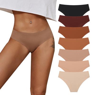 China 2022 Seamless women's underwear QUICK-DRY silk breathable quick-drying large size ice sports pregnant women casual plus size women underwear for sale