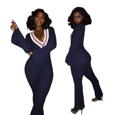 China Breathable ready to ship 2021 casual women rompers thin V shoulder jumpsuit ladies sexy deep jumpsuitd for sale