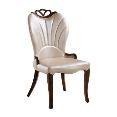 China (Other)Adjustable High End Soft Wrap Dining Chair Leather Chair Single Hotel Solid Wood Dining Chair for sale