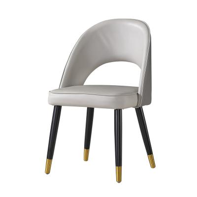 China (Others) Adjustable Stylish Soft Chairs For Restaurants Cafe Reception Chair Modern Design Gray Dining Chair for sale