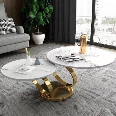 China Cheap Factory Direct Home Convertible Round Customized Living Room Furniture Modern Coffee Table for sale