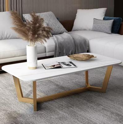 China Modern Rectangular Metal Coffee Table (The Other) Italian High Quality Different Gold Color Adjustable Coffee Table for sale