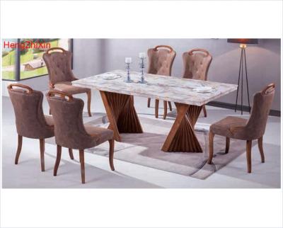 China (Other)Adjustable Modern Wooden Dining Table Set Dining Table Set 8 Seater Wooden Modern Marble Dining Table Chair for sale