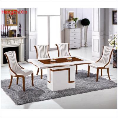 China (Other) design adjustable kitchen table set makan modern nordic meja marmer dining table set of 6 chairs for sale