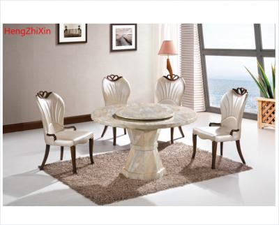 China (Others)6 Seat Adjustable Dining Chair Round Dining Room Furniture Hot Selling Modern Light Luxury Set for sale