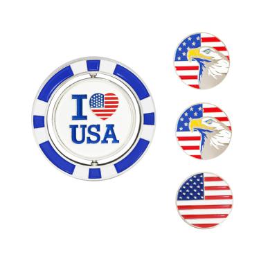 China For Golf Sports Golf Magnetic Poker Chip With Ball Marker With Magnet for sale