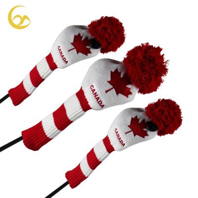 China To Protect Golf Club Customized Unique Golf Head Covers Headcover Golf Club Head Cover Knitted Head Cover for sale