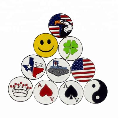 China Cheap Wholesale Golf Event Accessories Unique Golf Ball Markers for sale