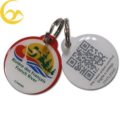 China Hign quality personalized custom shaped id qr code laser pet tags for dogs for sale