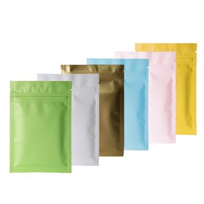 China 100 Rainbow Recyclable Holographic Foil Canister Bags With Clear Window Or Double Sided Color Seal For Candy for sale