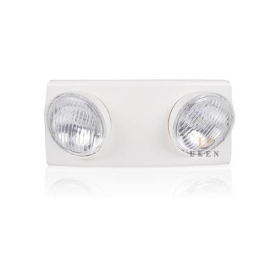 中国 IP30 White Twin Head Wall Mounted LED Emergency Light With Battery Backup 販売のため