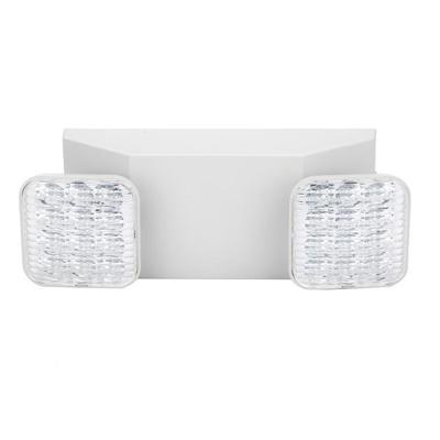 China IP30 Double Square Head ABS Plastic Emergency Light Price With Ni-Cd 3.6v Battery for sale