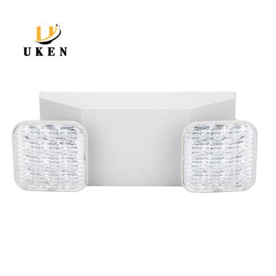 중국 Long last surface mounted shenzhen uken two head led fire rechargeable emergency light fixture 판매용