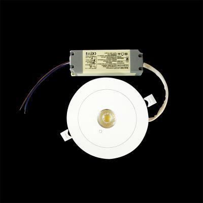 Chine 3W Ceiling Embedded White Plastic Down Light LED Emergency Downlight with Backup Battery à vendre