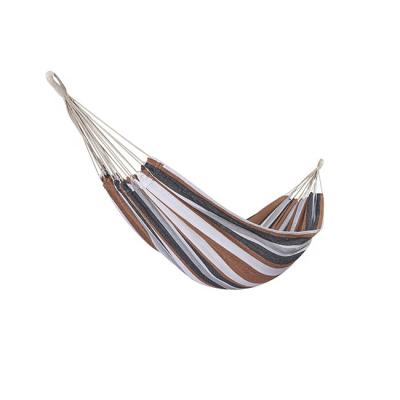 China Durable Outdoor Portable Canvas Camping Hammock Two Person Hanging Bed for sale