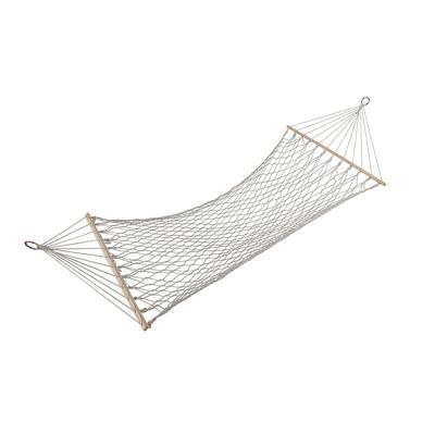 China Modern Mesh Weave Beige Popular Outdoor Hammock Swing Bed for sale