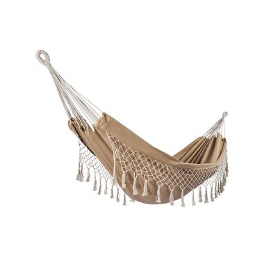 China Handmade Durable Comfortable High Quality Double Hammock Outdoor Macrame Lace Hammock for sale