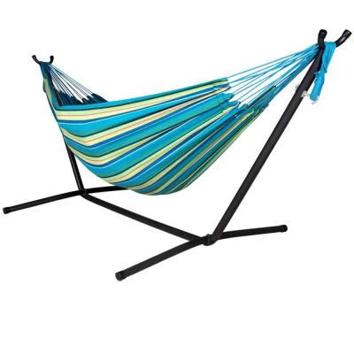 China Wholesale Modern Brazil Best High Quality With Custom Logo And Double Size Large Hammock With Stand for sale