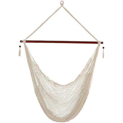 China Durable Outdoor Indoor Cotton Rope Hammock Swing Chair For Garden for sale