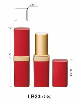 China Waterproof Custom Makeup Compact Plastic Empty Lipstick / Lip Balm Case (LB-23) for sale