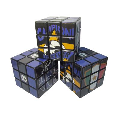 China Promotional Custom Magic Cartoon 3d 3x3 Cube Picture Puzzle Picture Advertising For Kids Brain Training Gift Educational Toy for sale