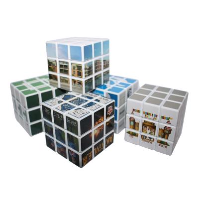 China Educational Plastic Magic 3x3x3 Cube 3x3 Picture Picture Photo Custom Logo 3d Logo Copy In Cartoon Toy 3x3 Puzzle For Kids Promotion Gift for sale