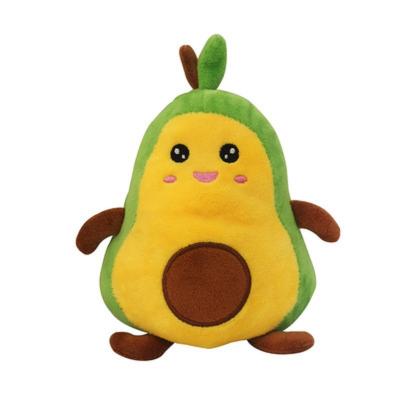 China Promotional Gifts Kids Toy Hot Selling Cute Fruit Kids Toys Soft Flip Avocado Stuffed Plush Reversible Toy for sale