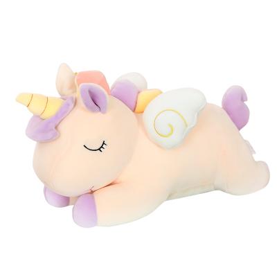 China Promotional Gifts Kids Soft Cute Stuffed Toy Plush Unicorn Pillow High Quality Custom Logo Design Toy for sale