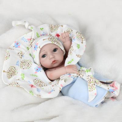 China Full Silicone Washable Simulation Baby - Lifelike Cute Reborn Baby Doll Bath Toy for sale