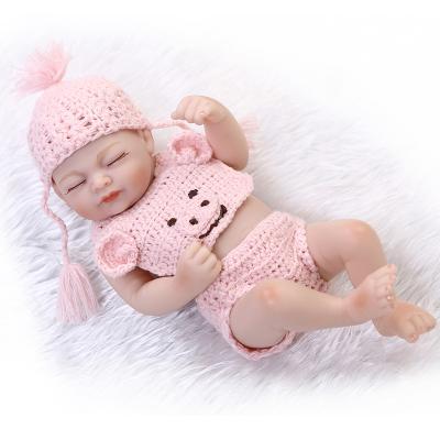 China Fashion Washable Cute Soft Vinyl Realistic Reborn Baby Bebe 26cm Newborn Baby Dolls for sale