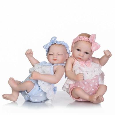 China Lifereborn Baby 26cm Cute Newborn Reborn Baby Full Silicone Washable Hand Made Realistic Soft Vinyl for sale