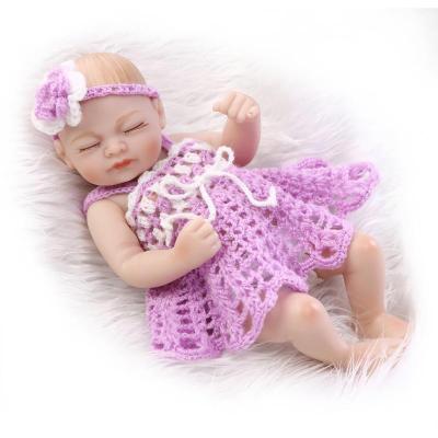 China Bebes Reborn Baby Doll 27cm Washable Silicone Reborn - Realistic Vinyl Doll Girl De Surprise Doll for sale