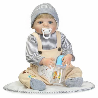 China Lifelike reborn baby dolls variable clothing 57cm bebe soft silicone vinyl baby doll lifelike newborn reborn doll wholesale changeable for sale for sale